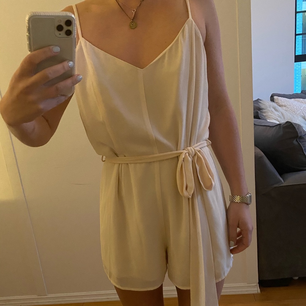 Naked zebra pink romper